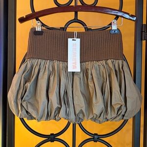 ZEMETA New York Sand Balloon Mini Skirt